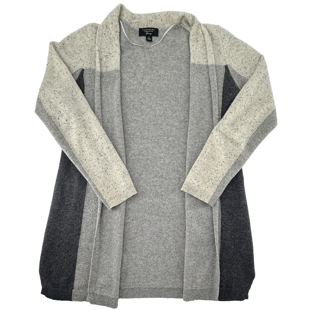 Cashmere Charter Club Cardigan Womens Small 100% Cashmere Open Front Sweater